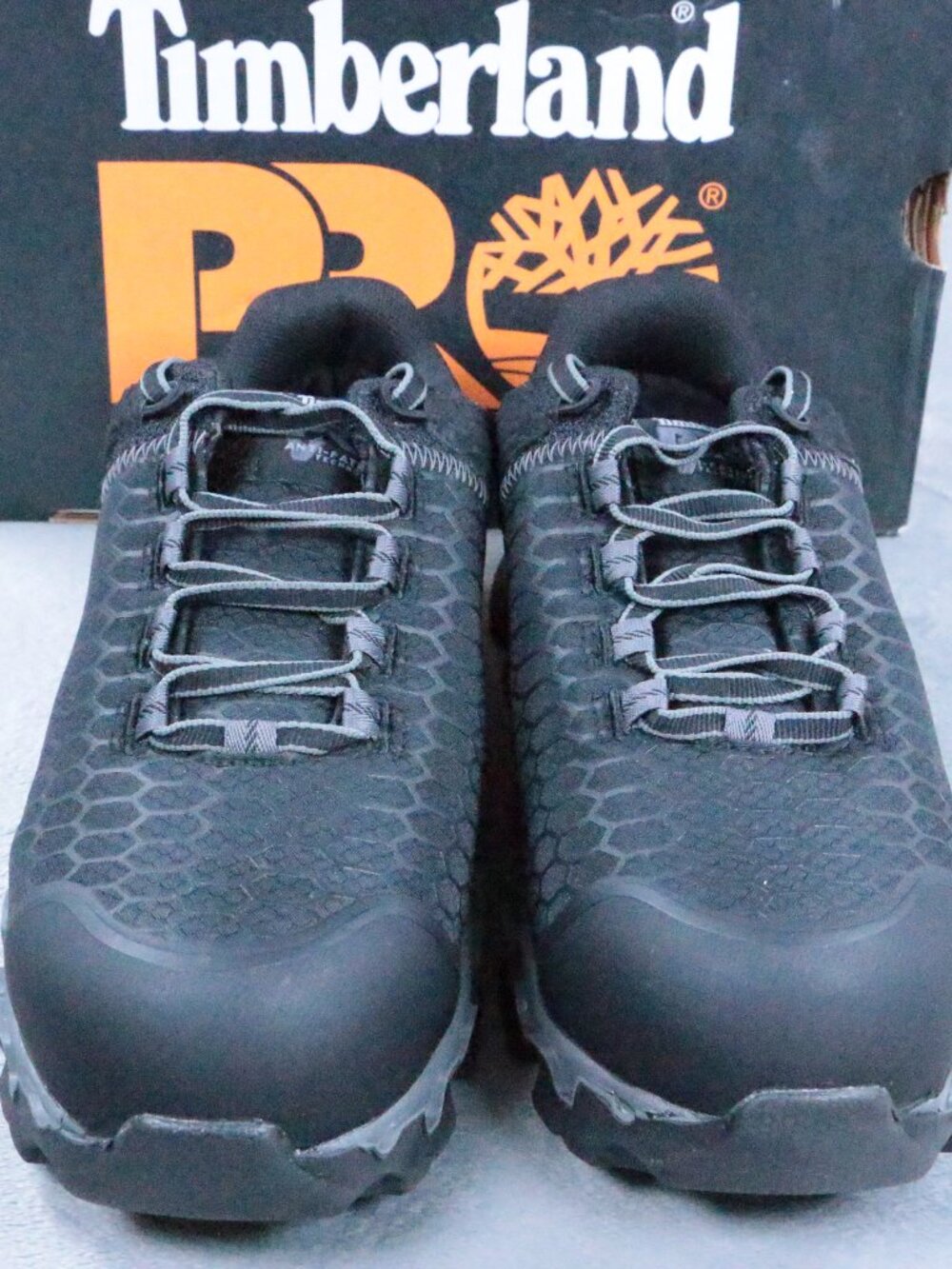 Timberland PRO Powertrain Alloy Toe Safety Shoes Womens 8.5 Black Work SD35